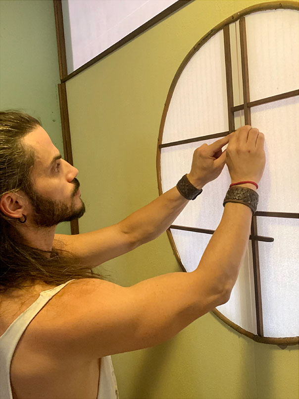 Nauzet, corazón de madera trabajando